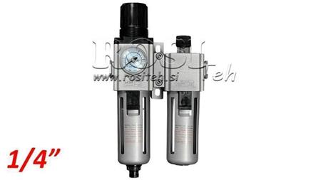 UNITÉ DE PRÉPARATION PNEUMATIQUE 200 G1/4 40µ 0-10b