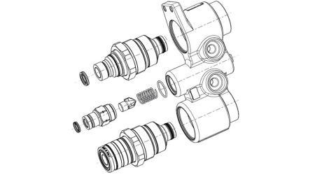 BLOC MULTIFASTER AVEC RACCORDEMENTS RAPIDES