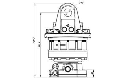 HYDRAULICKÝ ROTÁTOR 12000/6000 KG S FLÁNCOM