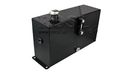 RÉSERVOIR EN MÉTAL 12 LITRES CUBE 255x120x450mm COMPLÈTE AVEC ÉQUIPEMENT