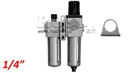 UNITÉ DE PRÉPARATION PNEUMATIQUE 200 G1/4 40µ 0-10b