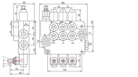 SOUPAPE HYDRAULIQUE 3xP80