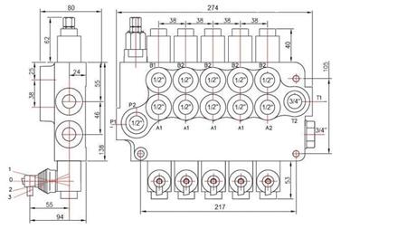 SOUPAPE HYDRAULIQUE 5xP80
