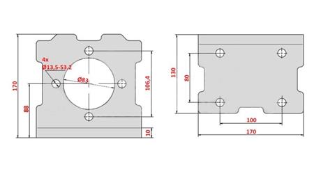 MONTAGE ANGLE HYDROMOTEUR MP MR MS eco