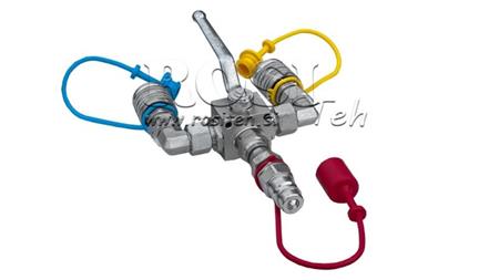 RUCNÝ ROZDELOVAČ VYPRÁZDNENIA TRAKTORA