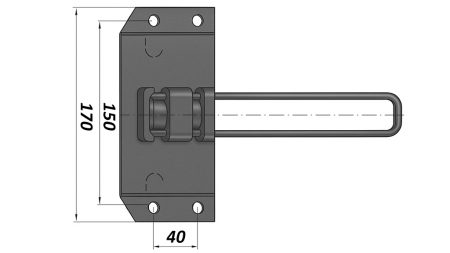 SUPPORT POUR CAILLOU MÉTALLIQUE 1 600 KG