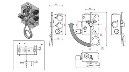 HYDRAULIC BRAKE VALVE - FOR TRAILER TS 04.726.A