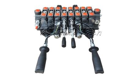 HYDRAULICKÝ VENTIL HIAB 8xPC70 2x JOYSTICK - ELEKTRICKÉ OVLÁDANIE 12V