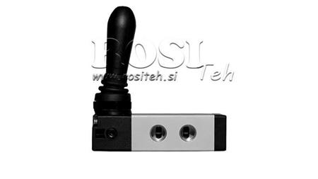 PNEUMATICKÝ MANUÁLNY VENTIL 5/2 3/8 PRT-0852-ARR MANUÁLNY NÁVRAT