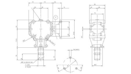 RÉDUCTEUR D'ANGLE POUR CIRCULAIRE GAUCHE