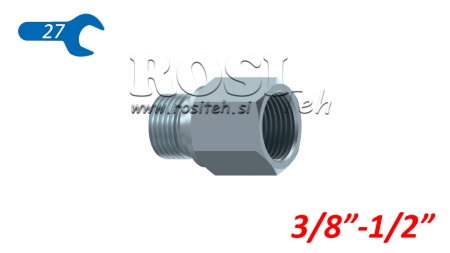 ADAPTATEUR HYDRAULIQUE MALE-FEMELLE 3/8-1/2