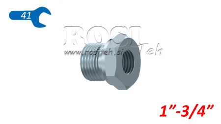HYDRAULISK ADAPTER HANN-FEMME 1-3/4