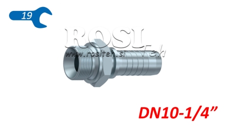 RACCORD HYDRAULIQUE BSP MALE DN10-1/4