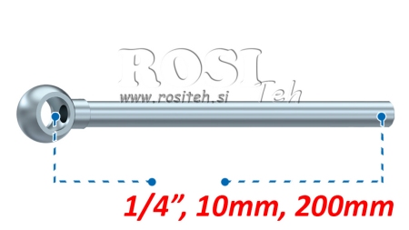 BANJO DE DURITE MÉTALLIQUE 10mm 1/4 200mm