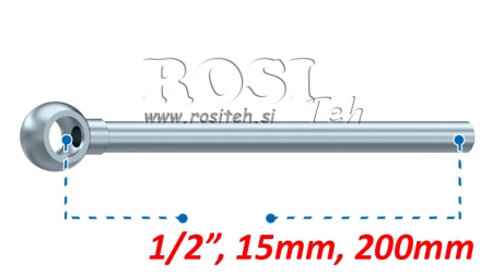 TUBE BANJO MÉTALLIQUE 15MM 1/2 200MM
