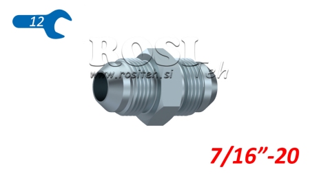 HYDRAULISK DOBBEL VENTIL JIC74° 7/16”-20 7/16”-20