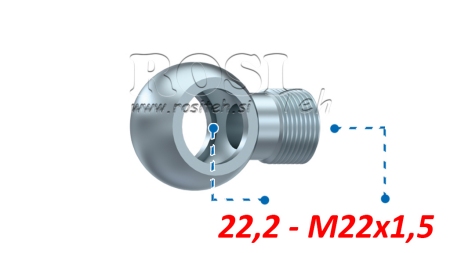 HIDRAVLIČNI PRIKLJUČEK OČESNI M22x1,5-22,2
