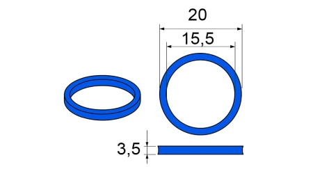 JOINT POUR RACCORD MULTI-FASTER 1/2 PARTIE MOBILE