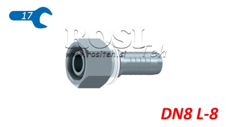 HYDRAULIC FITTING DKOL 8 L FEMALE DN8-M14X1.5