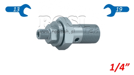 VIS CREUSE À AMORTISSEMENT HYDRAULIQUE 1/4