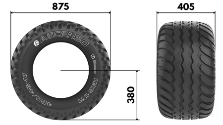 400/60-15,5 PNEUMATIKY BKT AW708 14pl