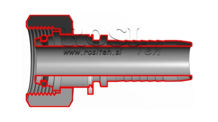 HYDRAULICKÁ PRÍPOJKA DKOS 14 S SAMICA DN12–M22×1,5