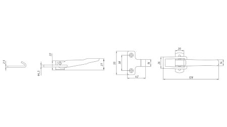 FERMETURE DU PANNEAU LATÉRAL DE REMORQUE, TYPE NAPA XL