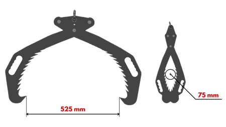 GRAPPIN FORESTIER MANUEL HD50 (500MM) - PEINTE