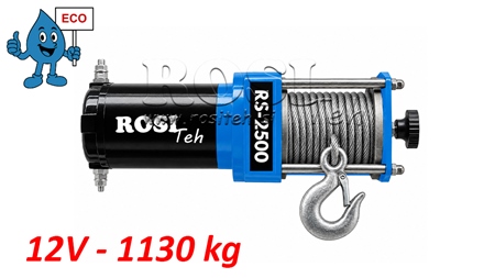 12 V TREUIL ÉLECTRIQUE RS-2500 - 1130 kg - ECO