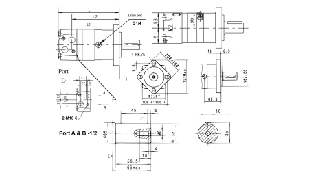 MOTEUR HYDRAULIQUE MR 32 ECO (ALSG2-L-32)