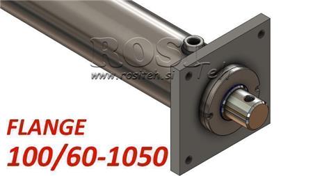 cylindre hydraulique avec plaque de montage 100/60-1050