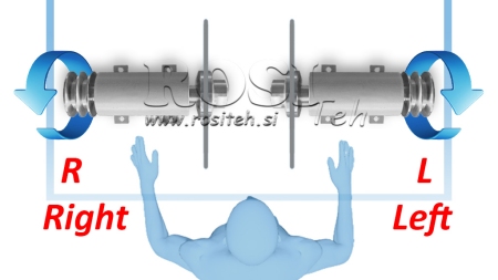 OSOVINA ZA CIRKULAR LITOŽELEZNA 300mm (DESNI NAVOJ)