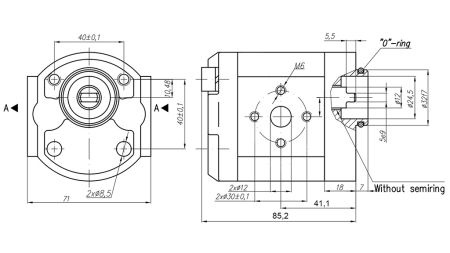 HYDRAULISCHE POMP 10A2X179 GR.1 - 2cc - LINKS