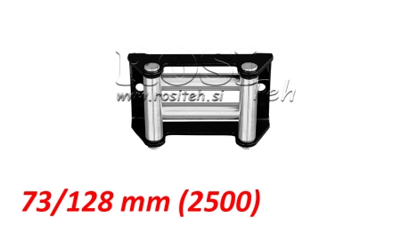 GUIDE-CÂBLE À ROULEAUX POUR CÂBLE EN ACIER (2500) 73x128