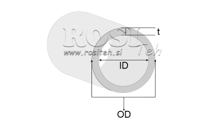 TUBE HONÉ H9 POUR CYLINDRE HYDRAULIQUE 85/95 - 5mm (1000mm)