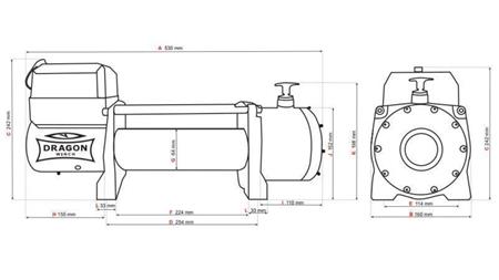 24 V ELEKTRICKÝ VÍK DWM 13000 HD - 5897 kg