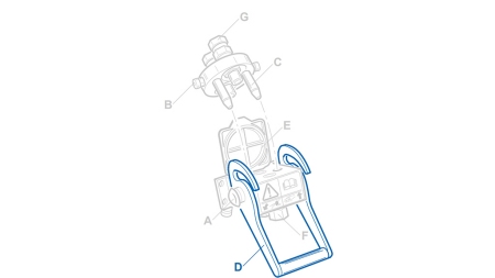 ROČICA ZA MULTI-FASTER 4wie 3/8 - FIKSNI DEL