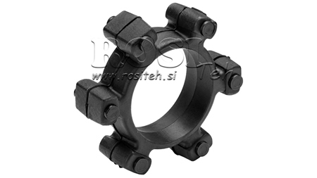 ACCOUPLEMENT EN ÉTOILE POUR INSERT EN CAOUTCHOUC ND16-ND17 (74mm)