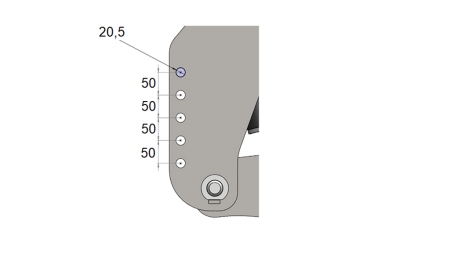 KIT UNIVERSEL HYDRAULIQUE FRONTAL ( AVANT) 2 EME CATEGORIE POUR TRACTEUR 1500KG - VERT (RAL 6001)