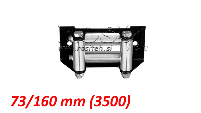 GUIDE-CÂBLE À ROULEAUX POUR CÂBLE EN ACIER (3500) 73x160