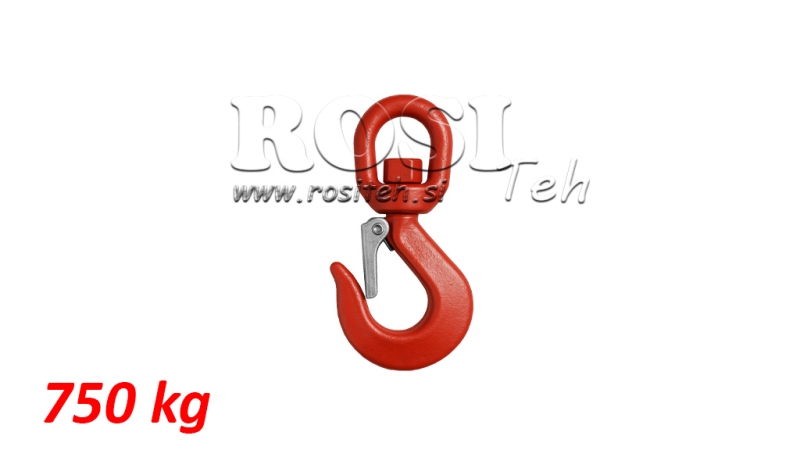 SWIVEL HOOK WITH EYE 750 KG