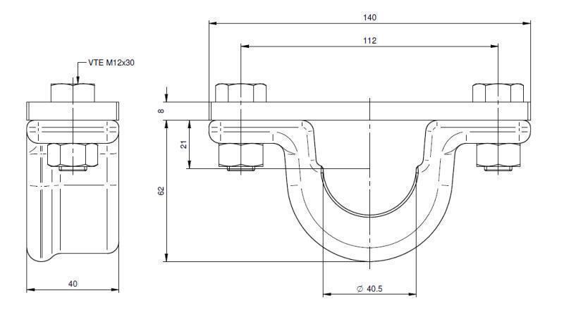TELESCOPIC CYLINDER HOLDER FI40-A