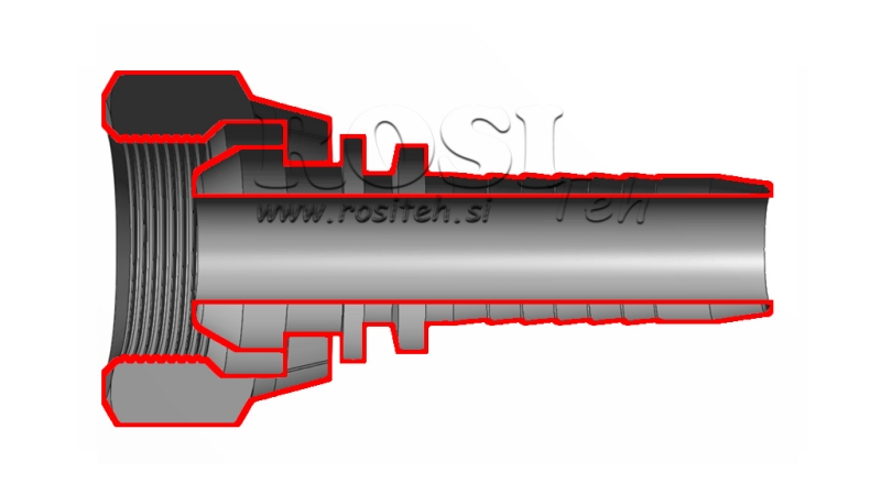 RACCORD HYDRAULIQUE BSP FEMELLE DN5-M10X1