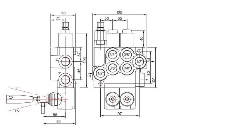 SOUPAPE HYDRAULIQUE 2xP40