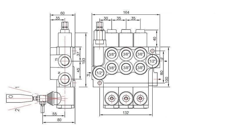 SOUPAPE HYDRAULIQUE 3xP40