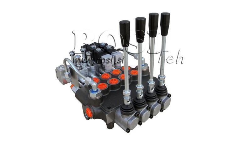 HYDRAULICKÝ VENTIL 4xP80 - EO 12V