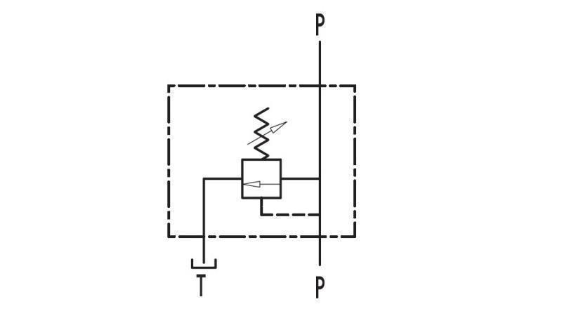 RÉGULATEUR DE PRESSION HYDRAULIQUE VMP 1/4 - diagramme