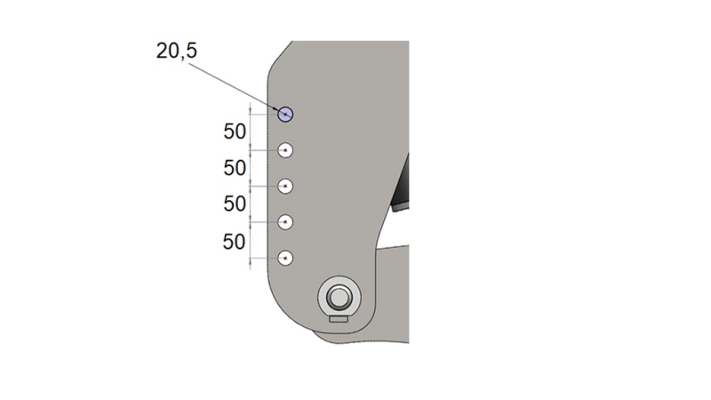 KIT UNIVERSEL HYDRAULIQUE FRONTAL ( AVANT) 2 EME CATEGORIE POUR TRACTEUR 1500KG - VERT (RAL 6001)