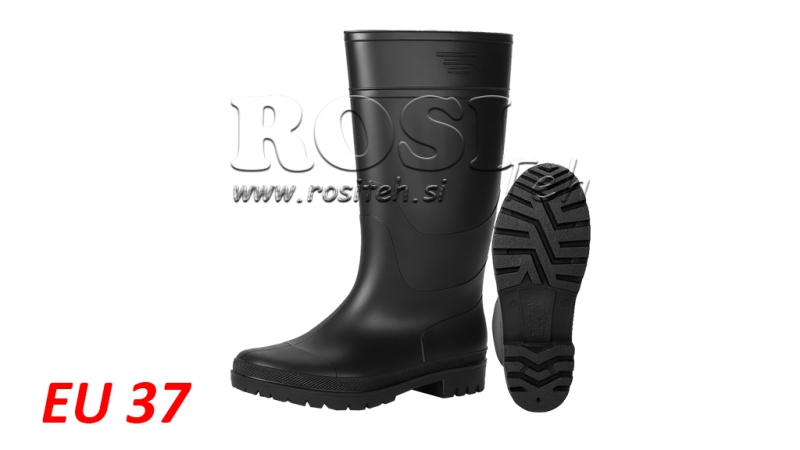BOTTES EN CAOUTCHOUC NOIRES - EU37