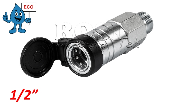 RACCORD RAPIDE TRACTEUR FEMELLE 3CFPV PUSH - PULL 1/2 - ECO